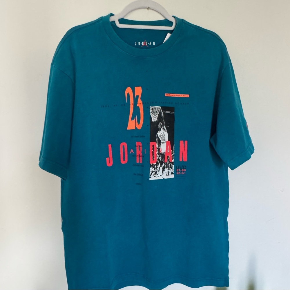 NWT Nike Jordan Teal Short-Sleeve Graphic Tee - #23 - GOAT